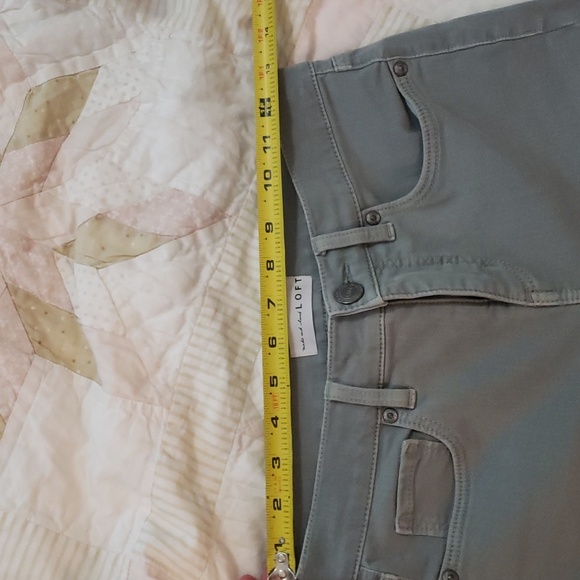 Loft Jeans Sage Green Size 26 Slim Pockets - Picture 7 of 8